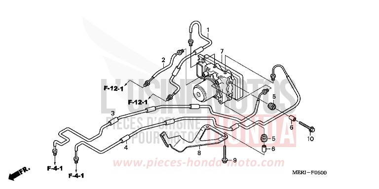 ABS-MODULATOR von CBF600S ABS NORTH POLE BLUE METALLIC (PB342) von 2005